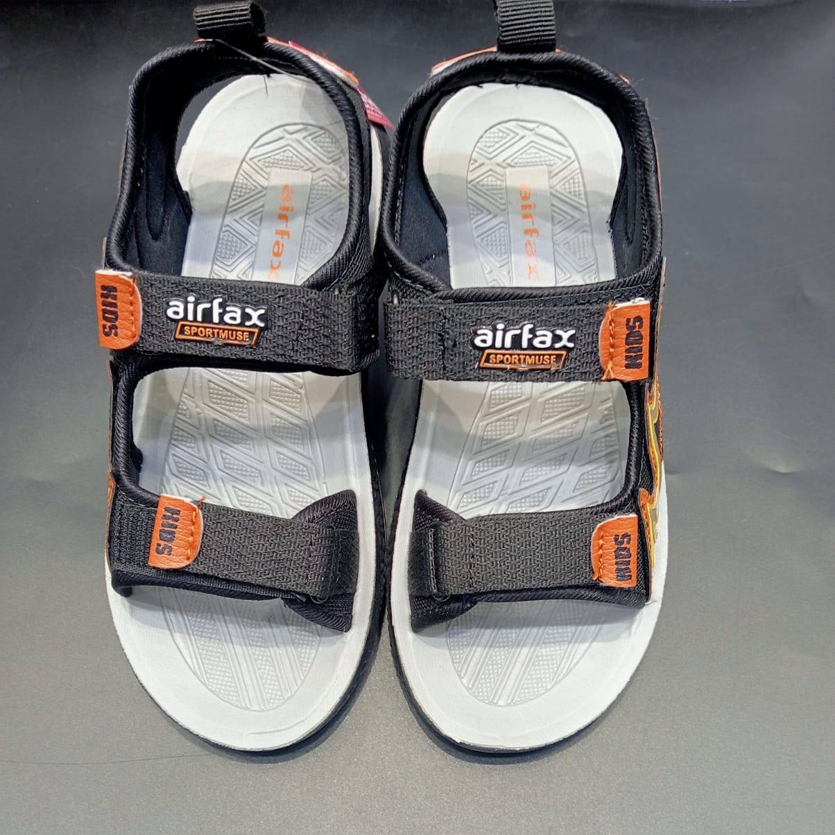 Hustle Orange Kids Sandals